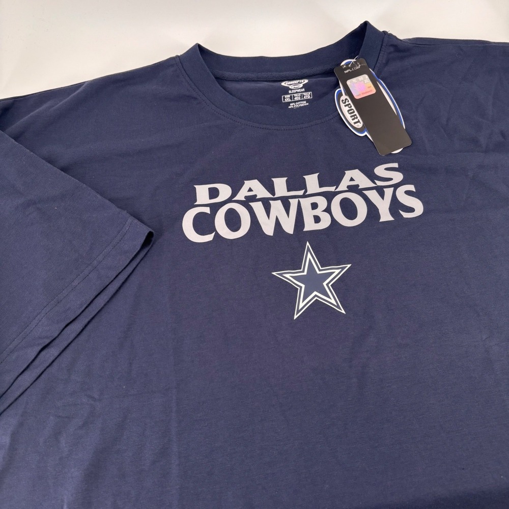 Concepts Sport Dallas Cowboys T-Shirt Mens 4XL Navy Blue NFL Sleepwear NWT